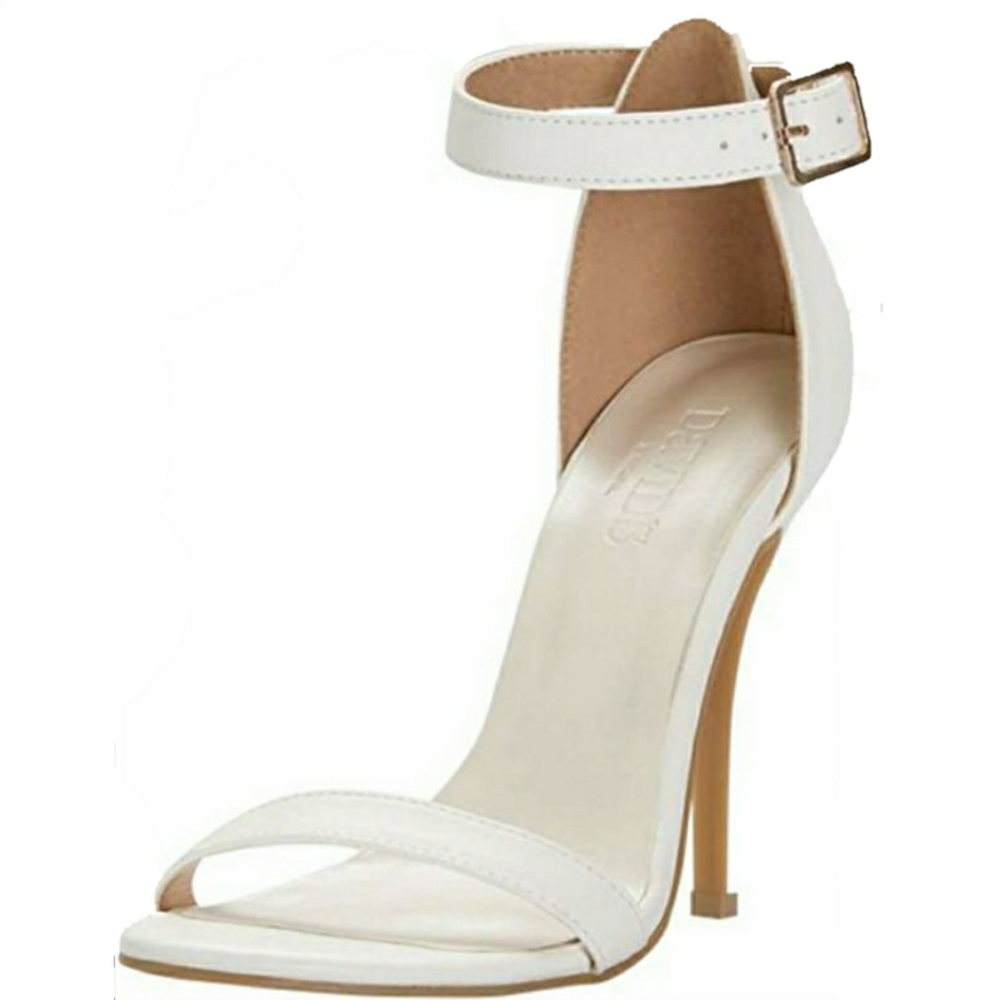 NIB DAVID'S BRIDAL Simple Ankle Strap Heels. 9
